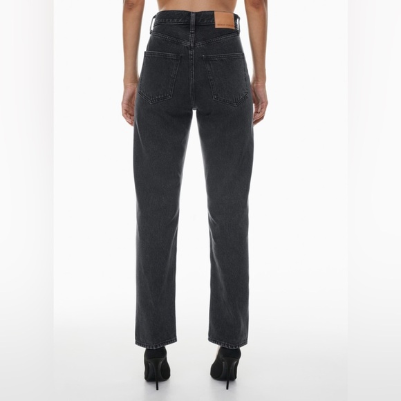 Denim Forum The Joni High Rise Loose 32l Size 24 Black - Picture 4 of 9